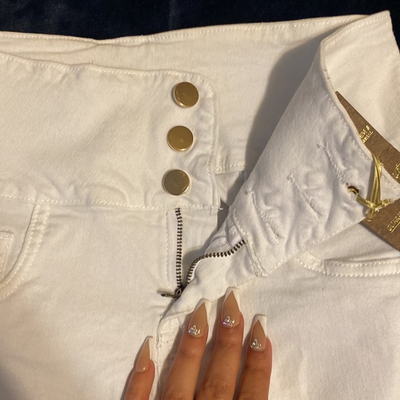 White Denim Pants - Picture 7 of 10